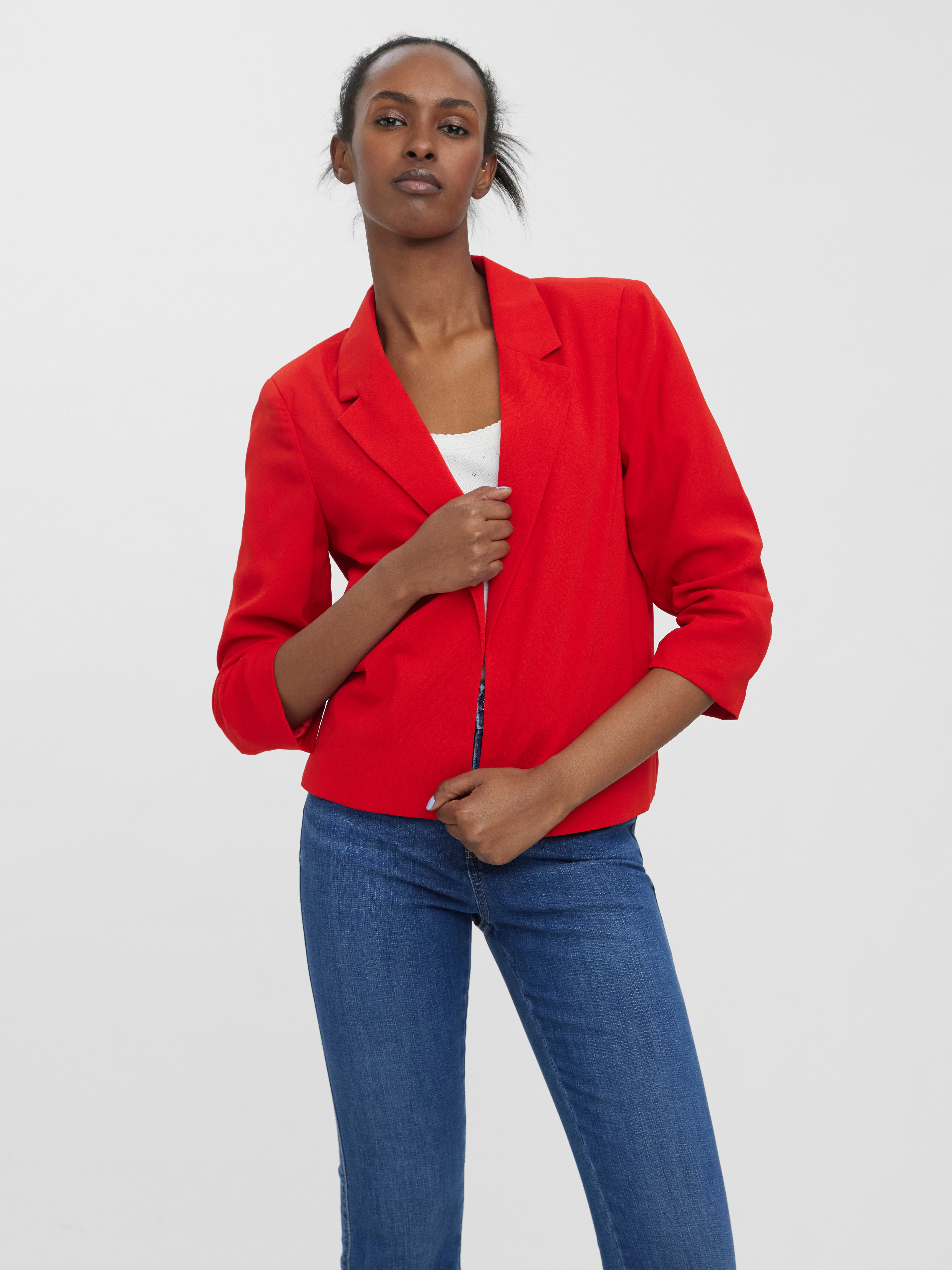 Women's Blazers: Black, White, Pink 