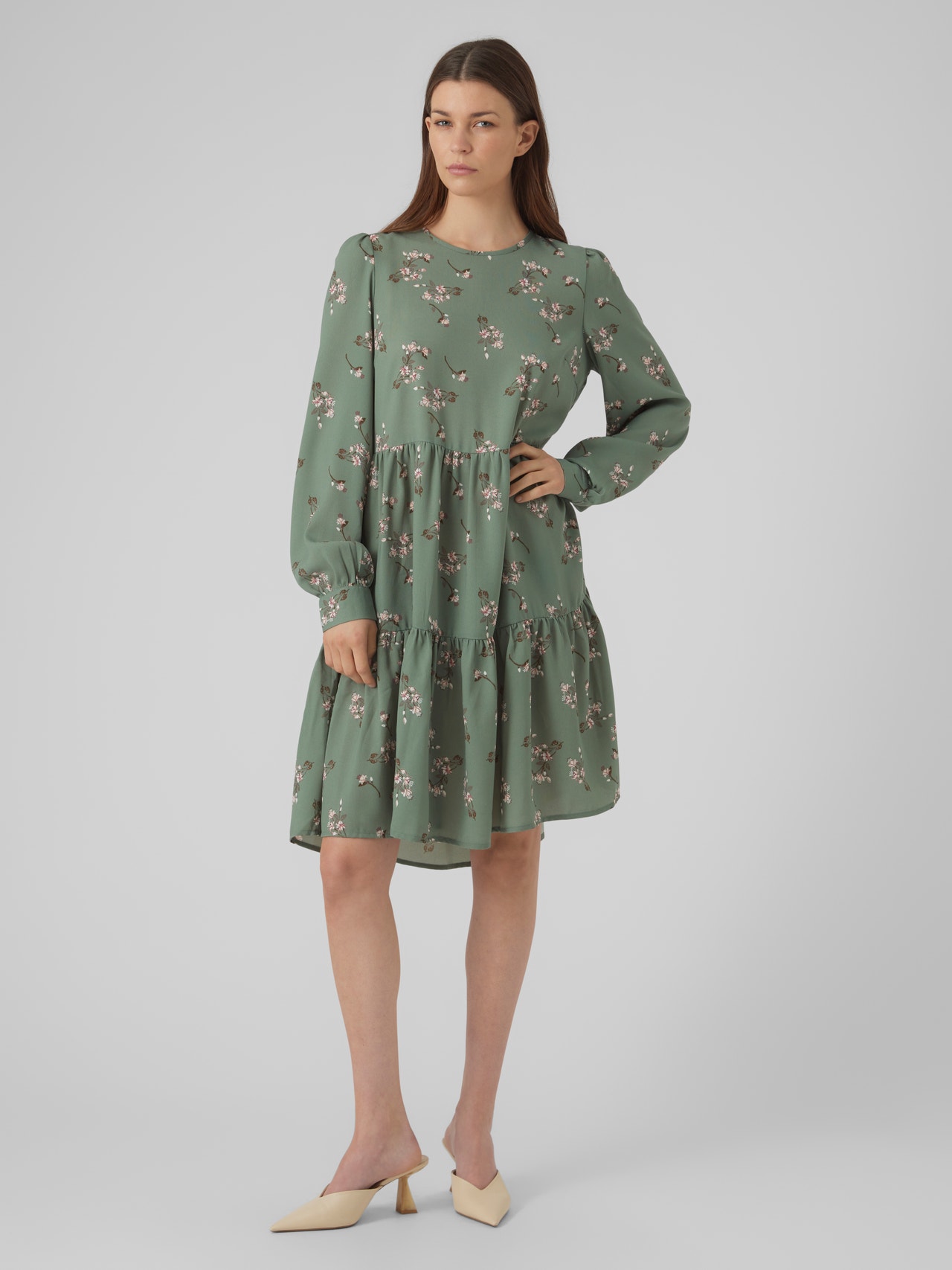 Vero Moda VMMOLLY Krótka sukienka -Laurel Wreath - 10270540
