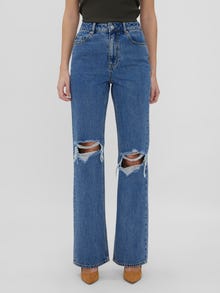 Vero Moda VMKITHY Straight Fit Jeans -Medium Blue Denim - 10270797