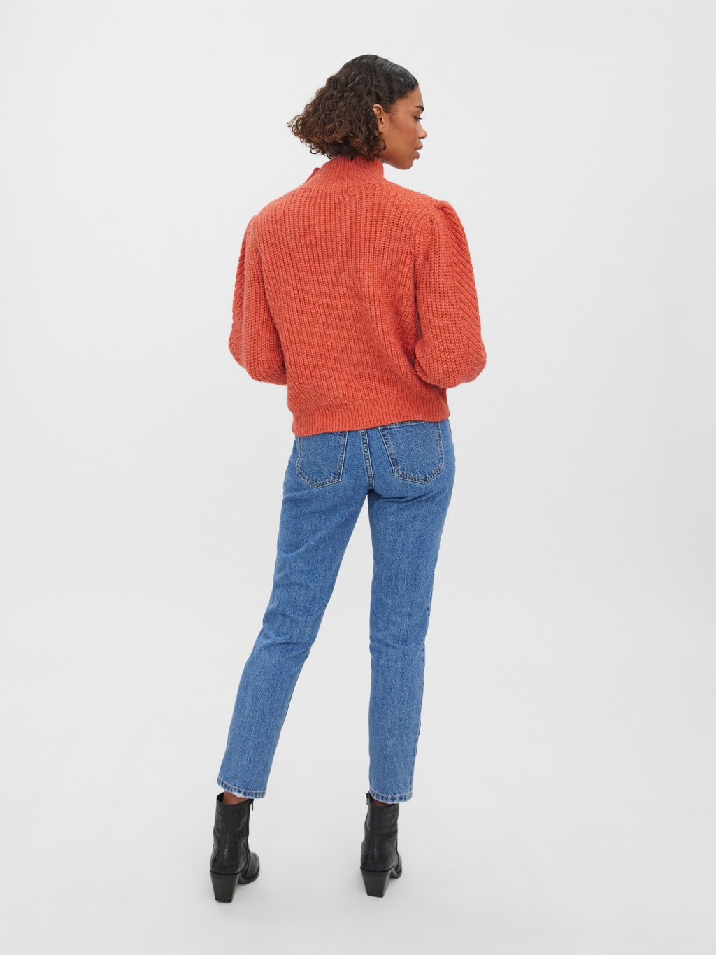 High neck Balloon sleeves Pullover with 25% discount! | Vero ...