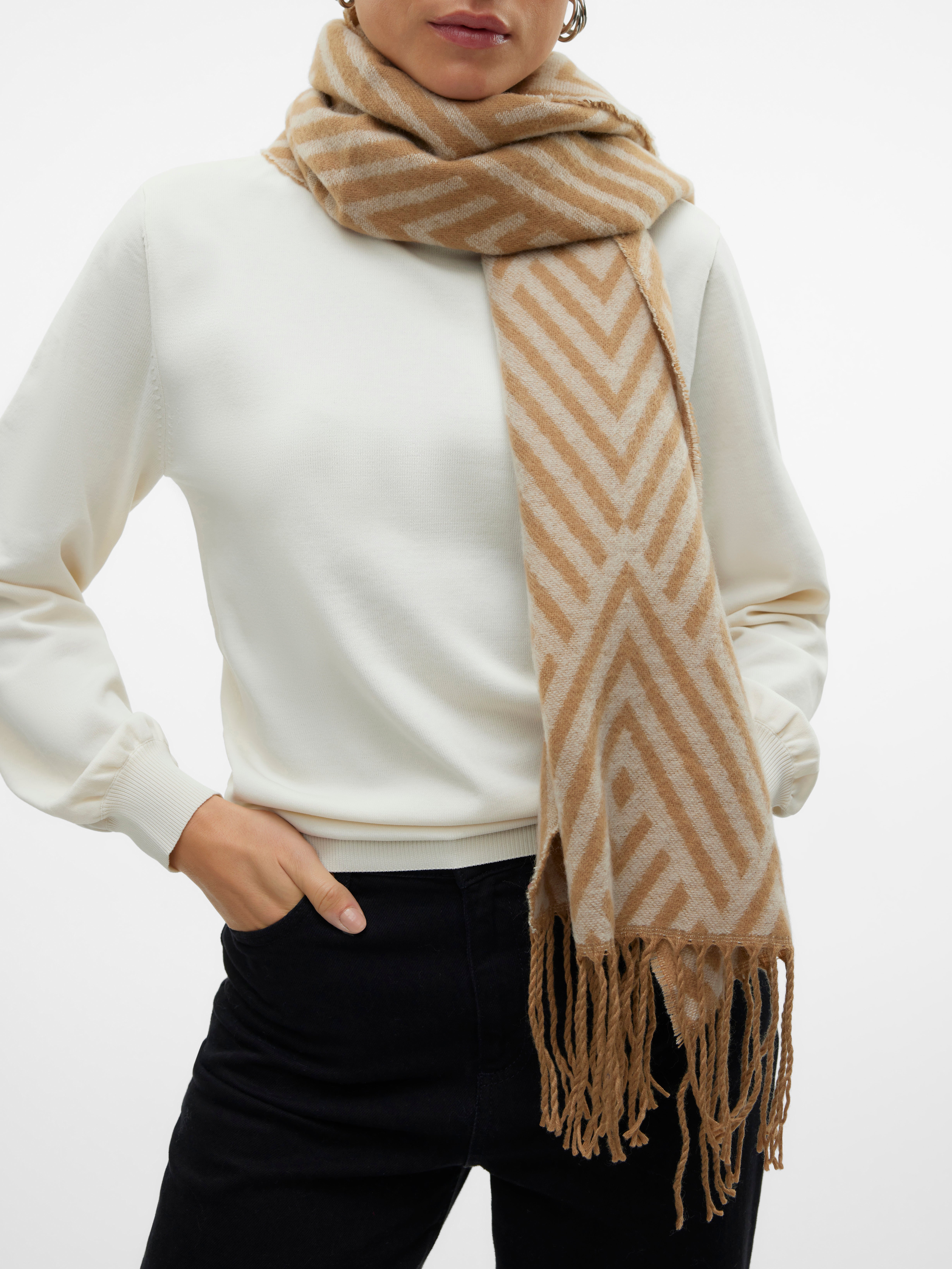 スカーフ CAMPERLAB Woman Scarf Brown AU00017-003 KNIT SCARF 0 veromoda-vmfondascarf-brown.