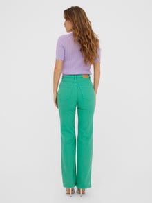 Vero Moda VMKITHY Hög midja Lös passform Jeans -Holly Green - 10271003