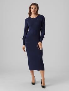 Vero Moda VMVALOR Langes Kleid -Navy Blazer - 10271105