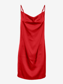 Vero Moda VMSIMMI Kort klänning -Flame Scarlet - 10271220