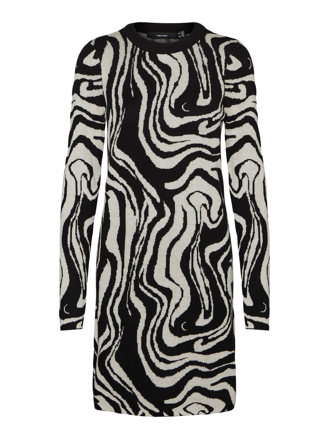 vero moda black and white dress