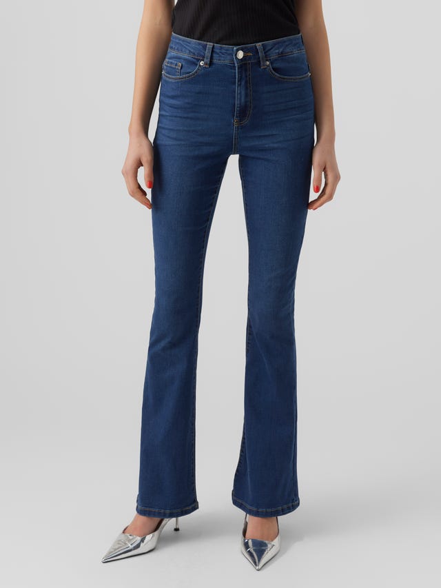 Vero Moda VMSIGA Hohe Taille Ausgestellt Jeans - 10271301