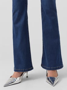 Vero Moda VMSIGA High rise Flared fit Jeans -Dark Blue Denim - 10271301