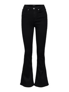 Vero Moda VMSIGA Krój flared Jeans -Black Denim - 10271305