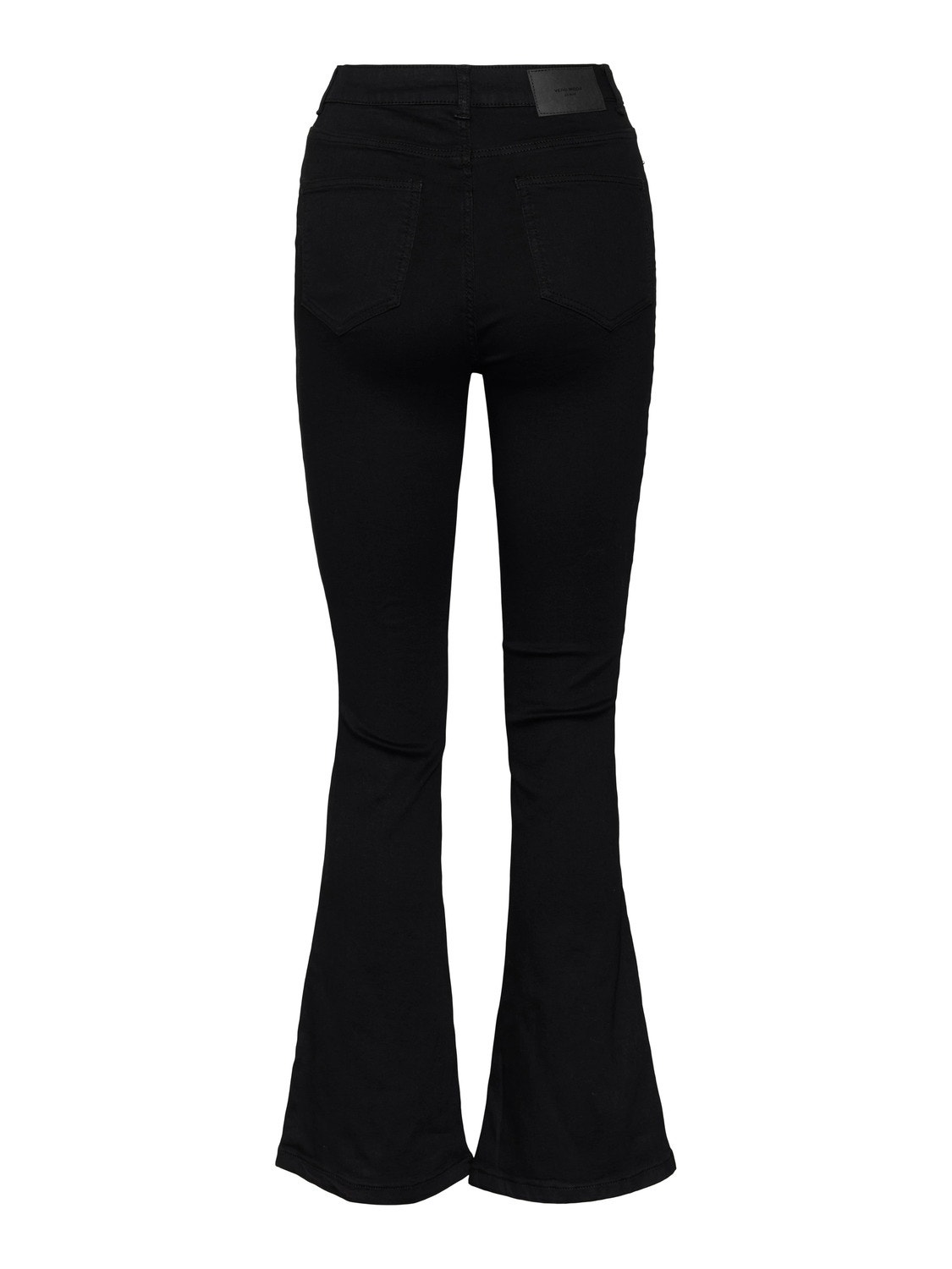 Vero Moda VMSIGA Utsvängd passform Jeans -Black Denim - 10271305