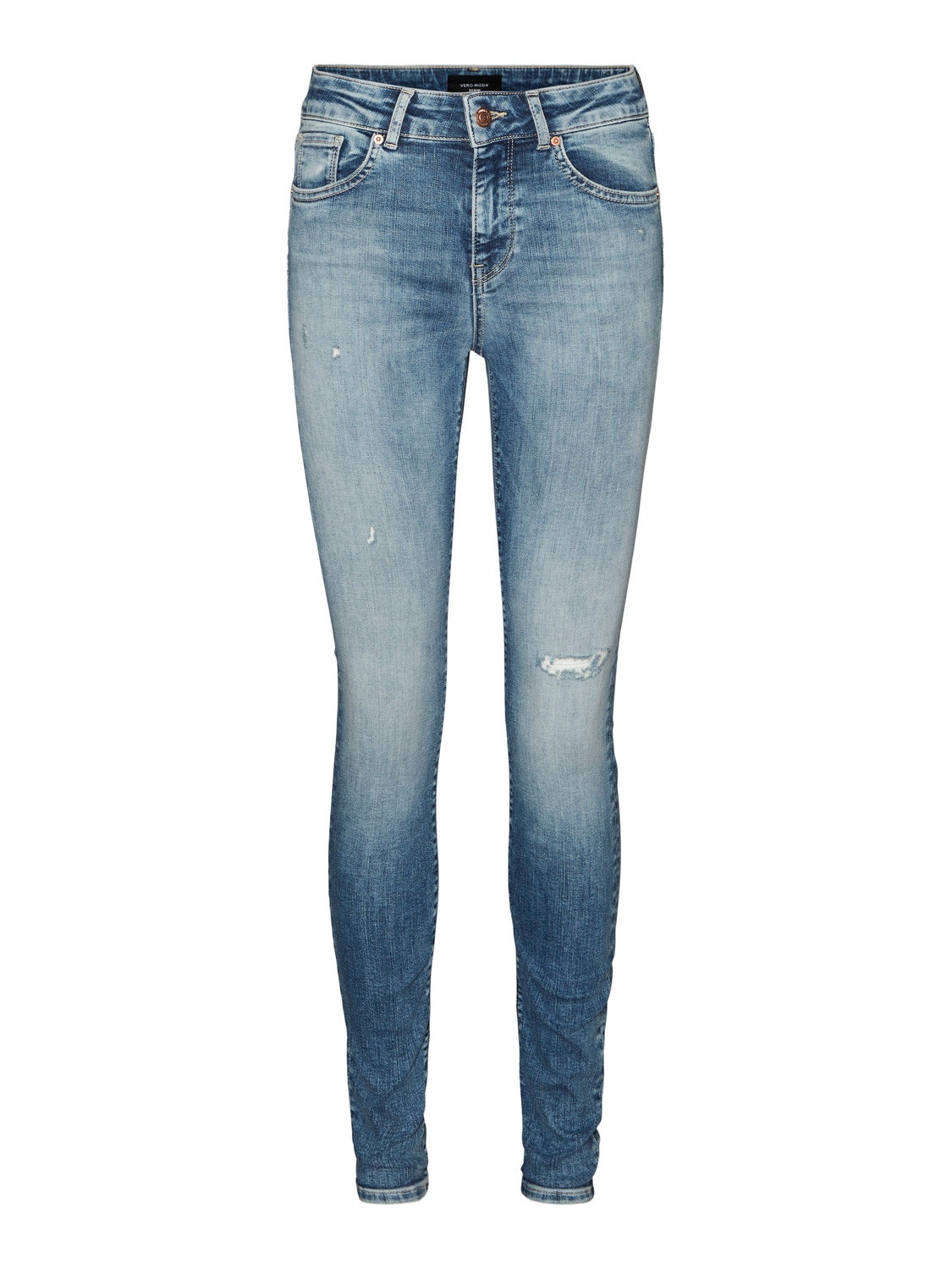 Vero Moda VMLUX Taille moyenne Jeans -Medium Blue Denim - 10271512