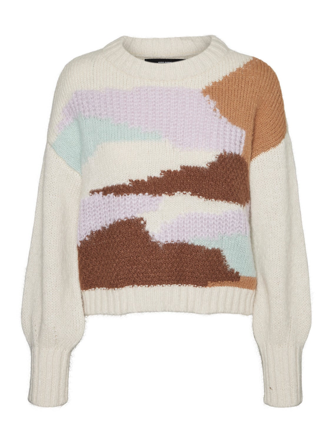 O-Neck Pullover | Light Grey | Vero Moda®