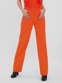 Vero Moda VMKITHY Høj talje Loose fit Jeans -Cherry Tomato - 10271799