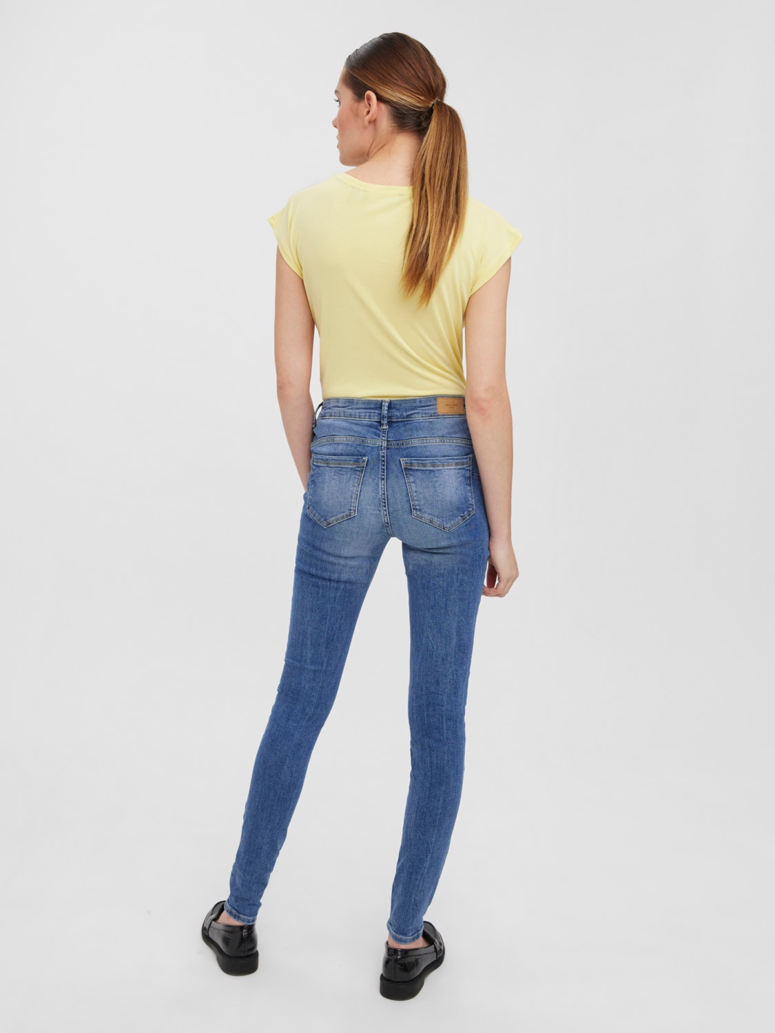 Vero Moda VMSEVEN Slim Fit Jeans -Medium Blue Denim - 10271889