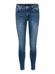 Vero Moda VMLYDIA Låg midja Skinny Fit Jeans -Medium Blue Denim - 10271897