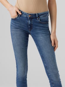 Vero Moda VMLYDIA Låg midja Skinny Fit Jeans -Medium Blue Denim - 10271897