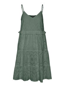 Vero Moda VMELINA Kort klänning -Laurel Wreath - 10272006