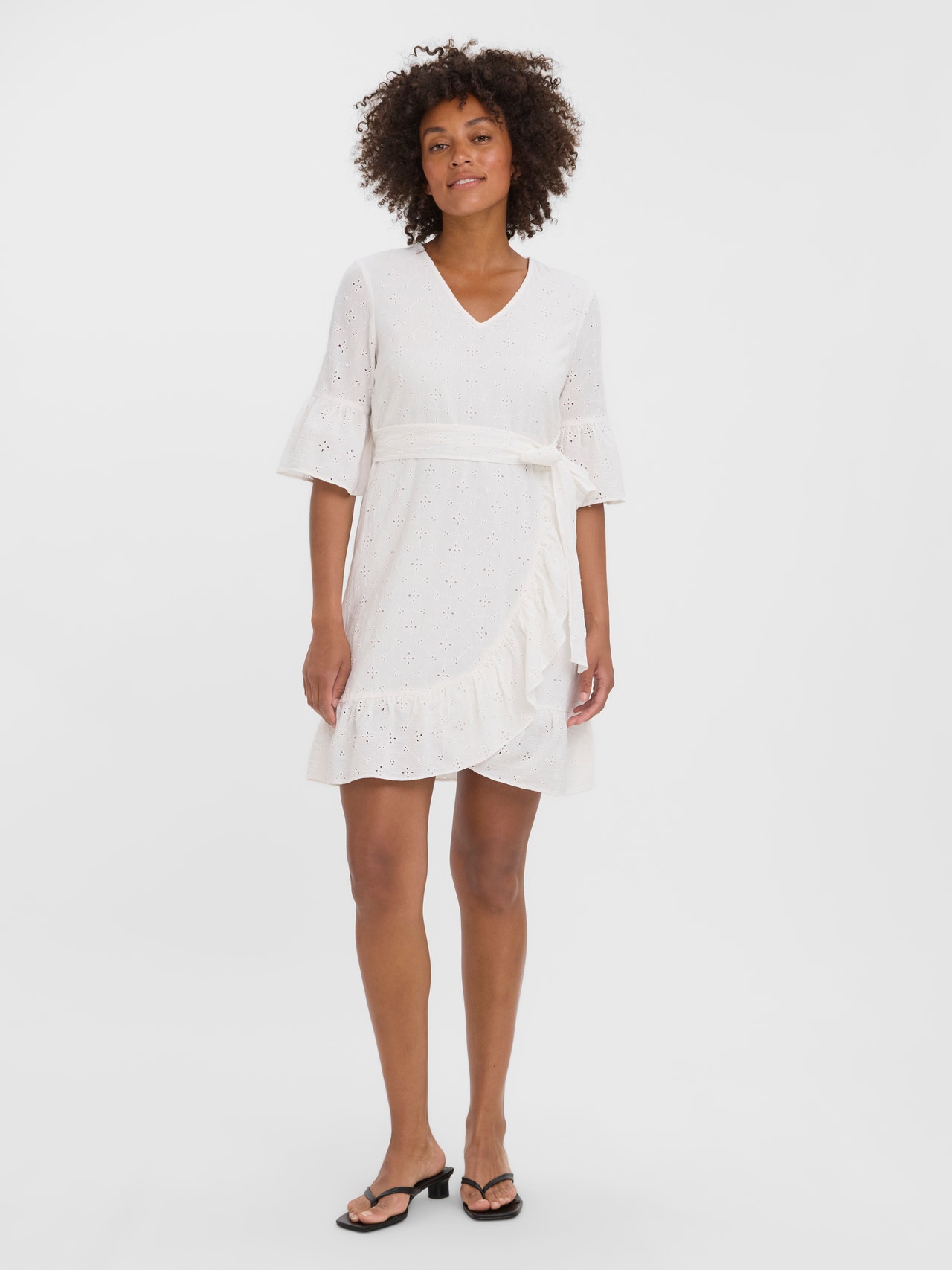 Vero Moda VMBELLA Kurzes Kleid -Snow White - 10272035