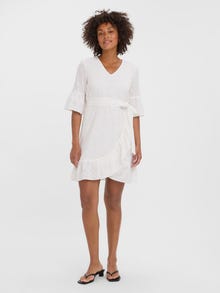 Vero Moda VMBELLA Kurzes Kleid -Snow White - 10272035