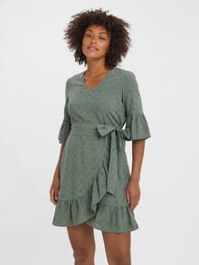 Vero Moda VMBELLA Kort kjole -Laurel Wreath - 10272035