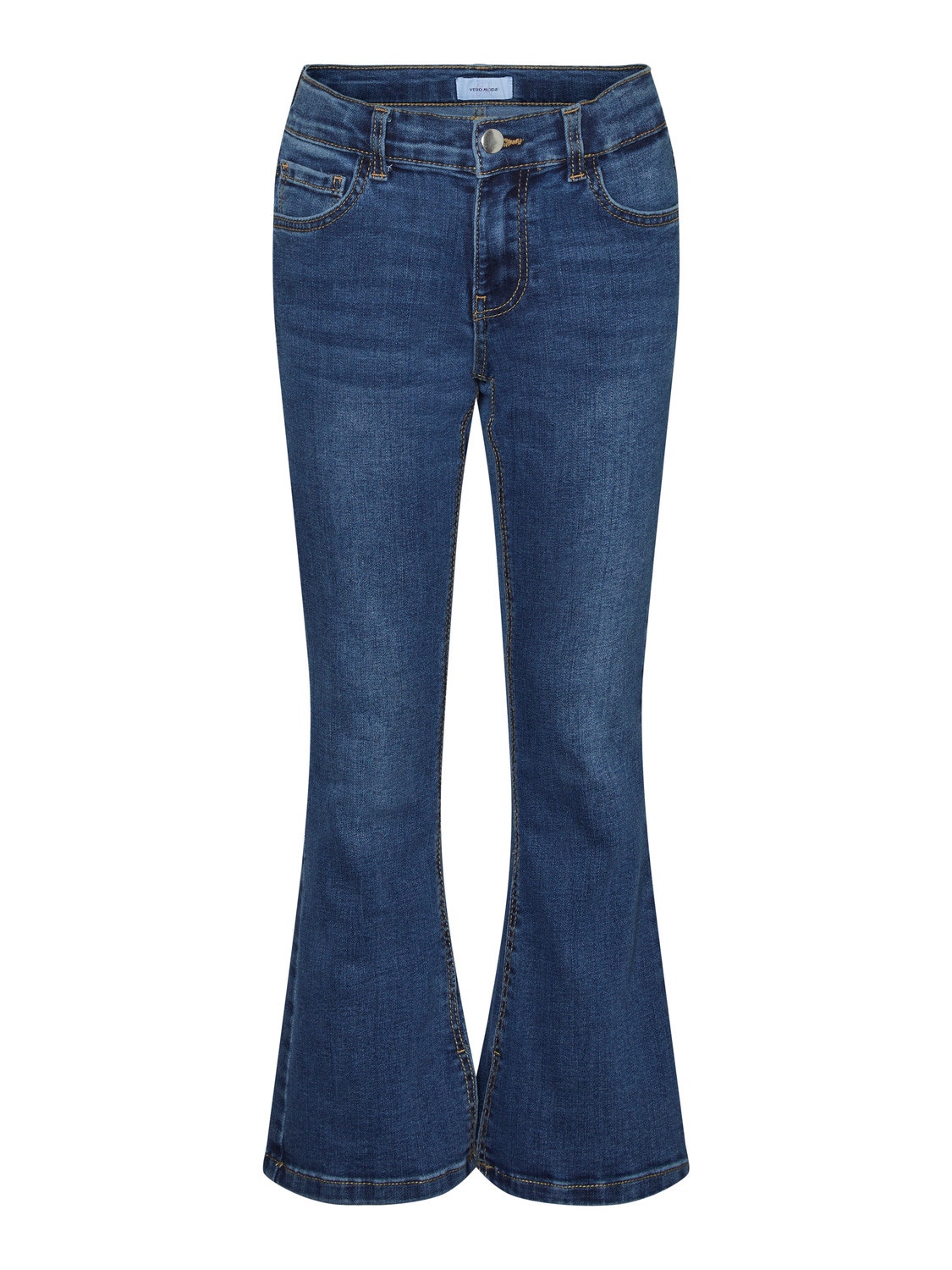 Vero Moda VMRUBY Mid rise Flared Fit Jeans -Medium Blue Denim - 10272189