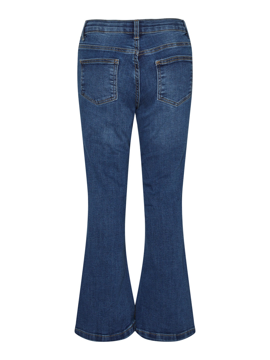 Vero Moda VMRUBY Middels høyt snitt Flared Fit Jeans -Medium Blue Denim - 10272189