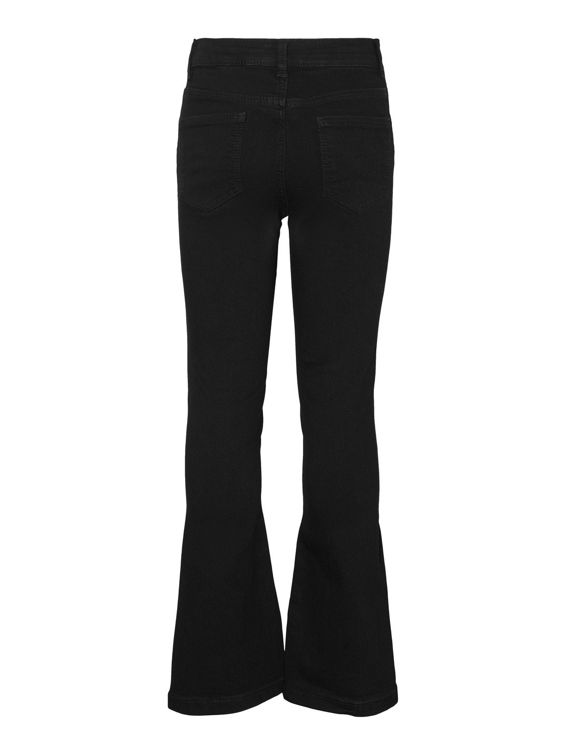 Vero Moda VMRUBY Hohe Taille Ausgestellt Jeans -Black Denim - 10272197