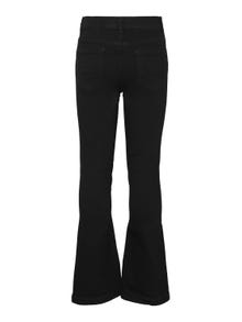 Vero Moda VMRUBY Hohe Taille Ausgestellt Jeans -Black Denim - 10272197