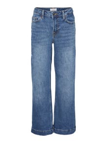 Vero Moda VMDAISY Mid Rise Weit geschnitten Jeans -Medium Blue Denim - 10272203