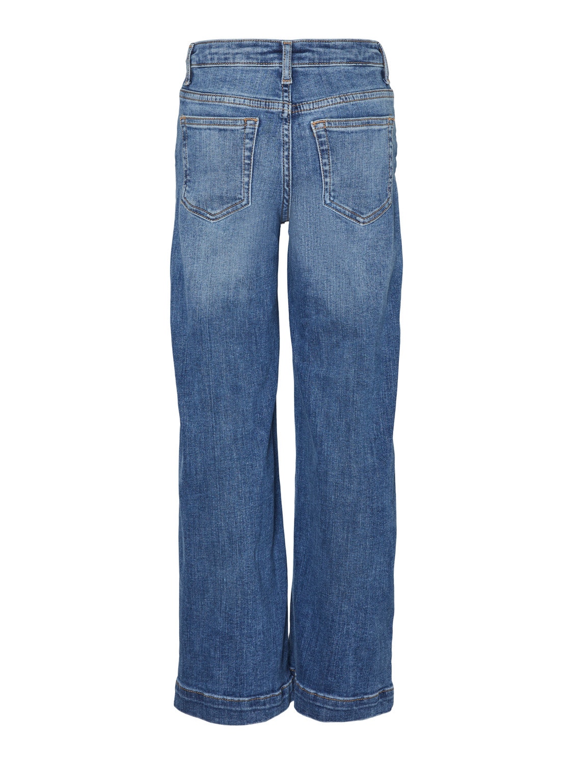 Vero Moda VMDAISY Middels høyt snitt Wide Fit Jeans -Medium Blue Denim - 10272203