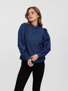 Vero Moda VMNILY Chemises -Dark Blue Denim - 10272328