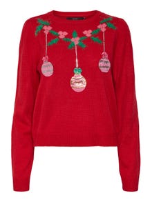Vero Moda VMCHRISTMAS Pullover -Chinese Red - 10272432