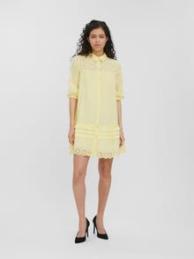 Vero Moda VMBELLA Kurzes Kleid -Lemon Meringue - 10272480