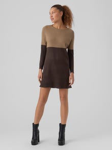 Vero Moda VMLILLIE Kort kjole -Coffee Bean - 10272679
