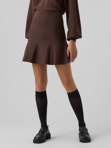 Vero Moda VMNANCY Normal talje Kort nederdel -Coffee Bean - 10272707