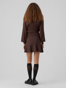 Vero Moda VMNANCY Normal talje Kort nederdel -Coffee Bean - 10272707