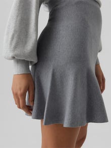 Vero Moda VMNANCY Kort kjol -Medium Grey Melange - 10272707