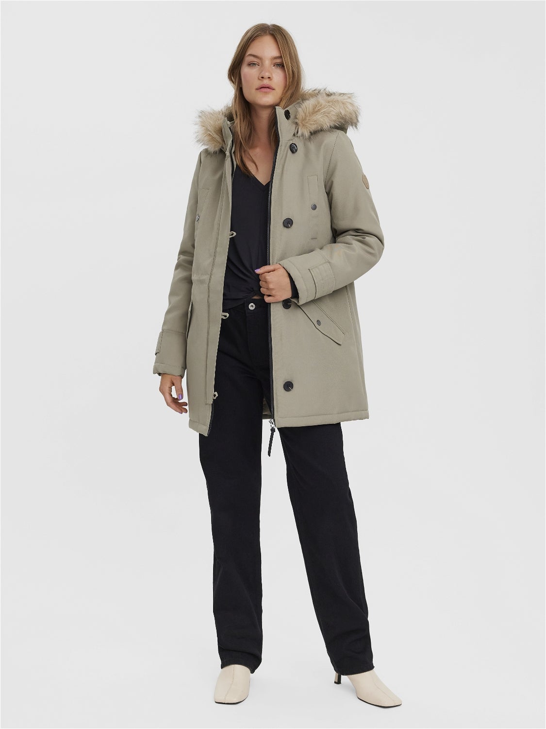 Vero moda hooded deals wool coat