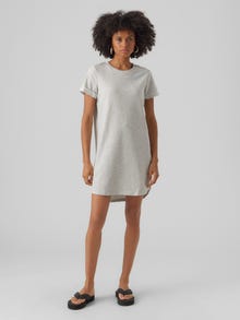 Vero Moda VMSASHAMILLA Lang kjole -Light Grey Melange - 10272936