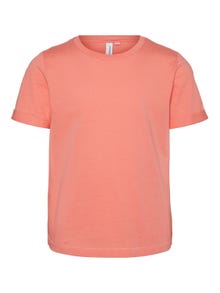 Vero Moda VMPAULA T-skjorte -Georgia Peach - 10273223