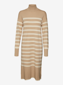 Vero Moda VMHAPPINESS Lang kjole -Irish Cream - 10273237
