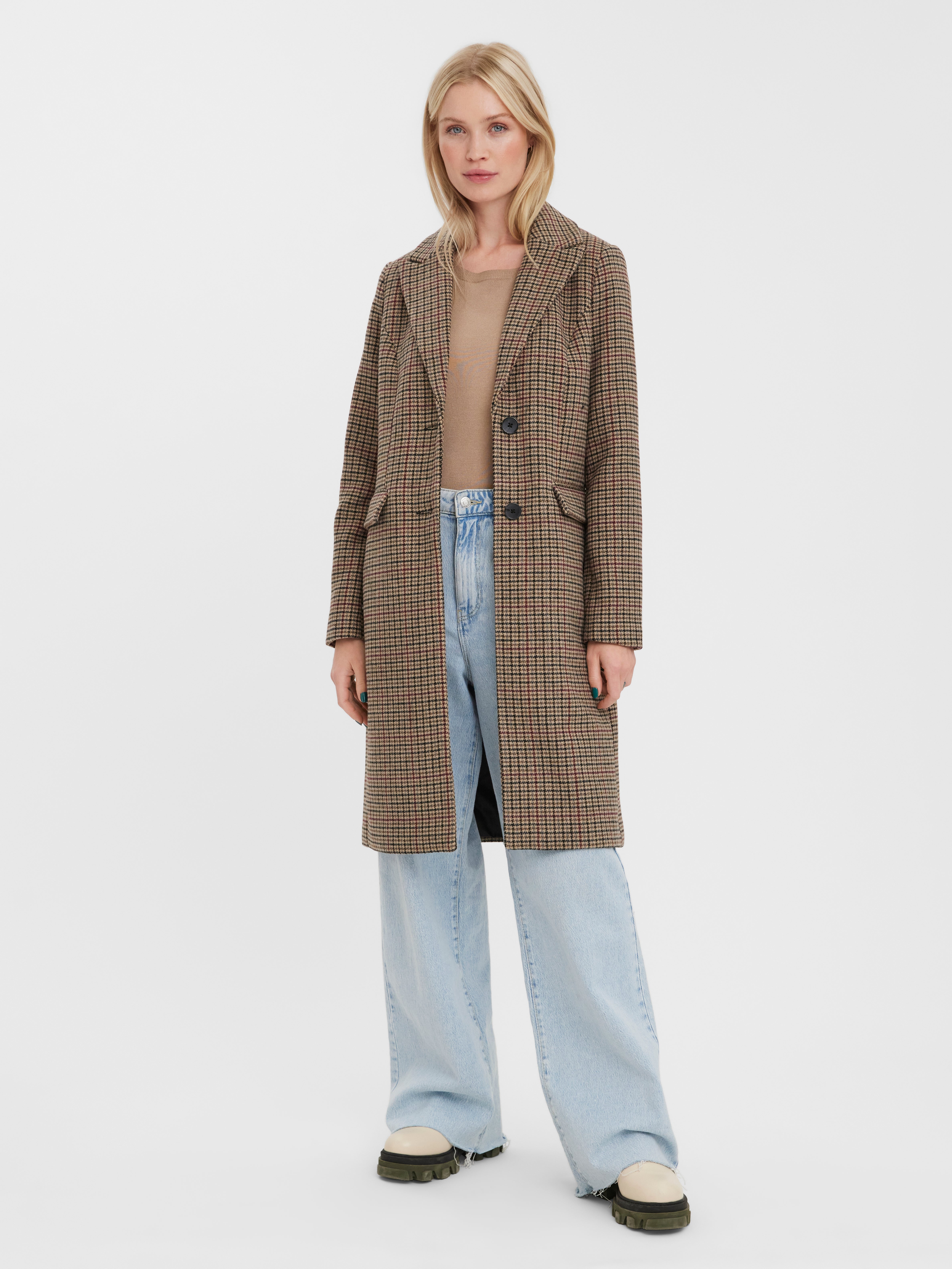 Vero moda clearance fitted tailored coat