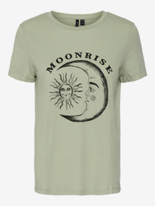 Vero Moda VMMOONFRANCIS T-Shirt -Desert Sage - 10273845
