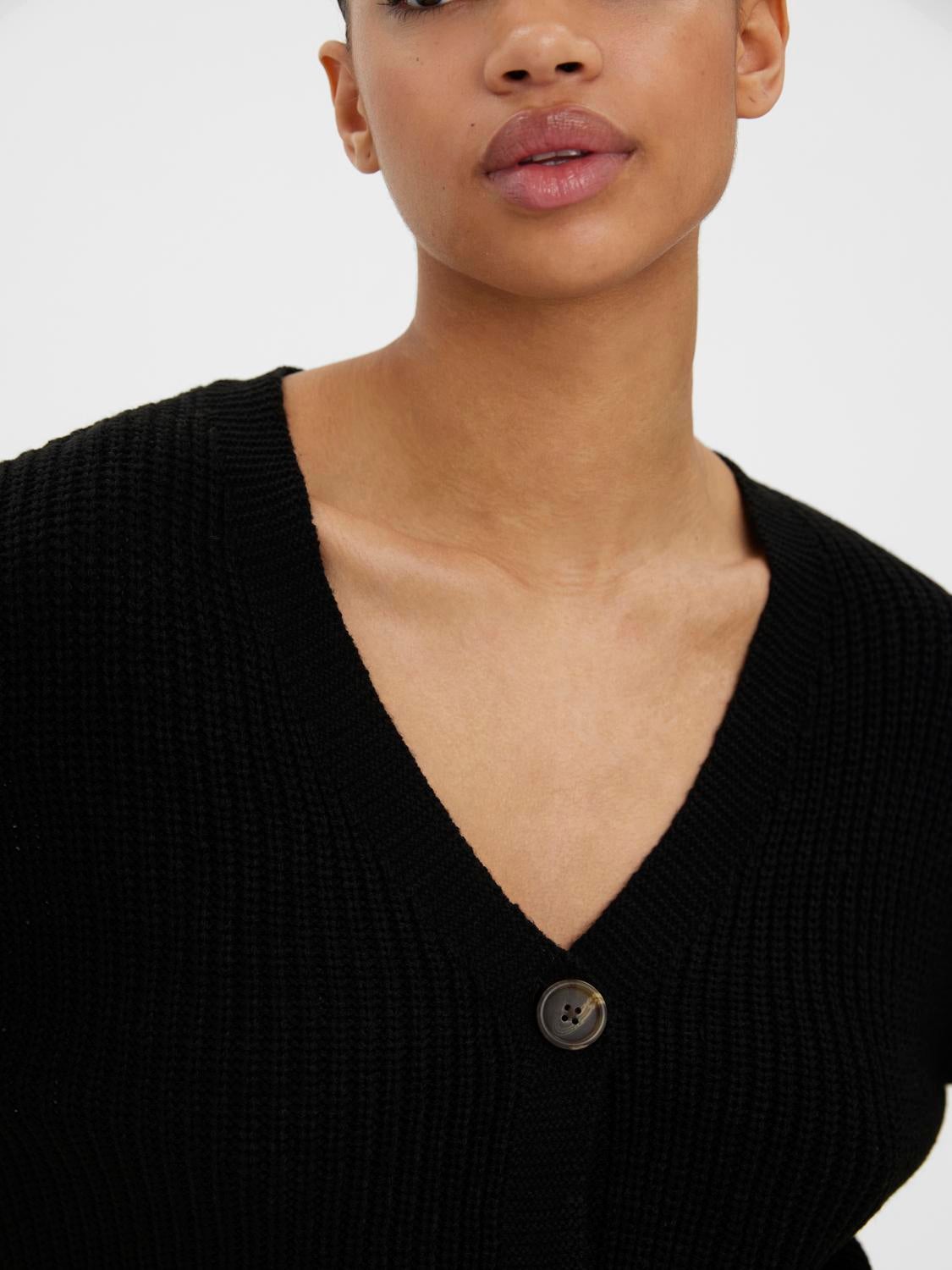 Black v neck clearance cardigan