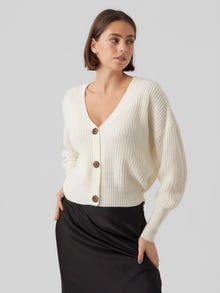 Vero Moda VMLEA Gebreid vest -Cloud Dancer - 10273853