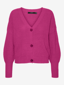 Vero Moda VMLEA Knit Cardigan -Pink Yarrow - 10273853