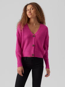 Vero Moda VMLEA Knit Cardigan -Pink Yarrow - 10273853