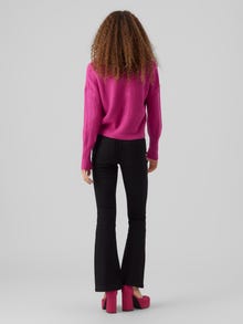 Vero Moda VMLEA Gebreid vest -Pink Yarrow - 10273853