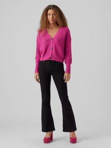 Vero Moda VMLEA Knit Cardigan -Pink Yarrow - 10273853