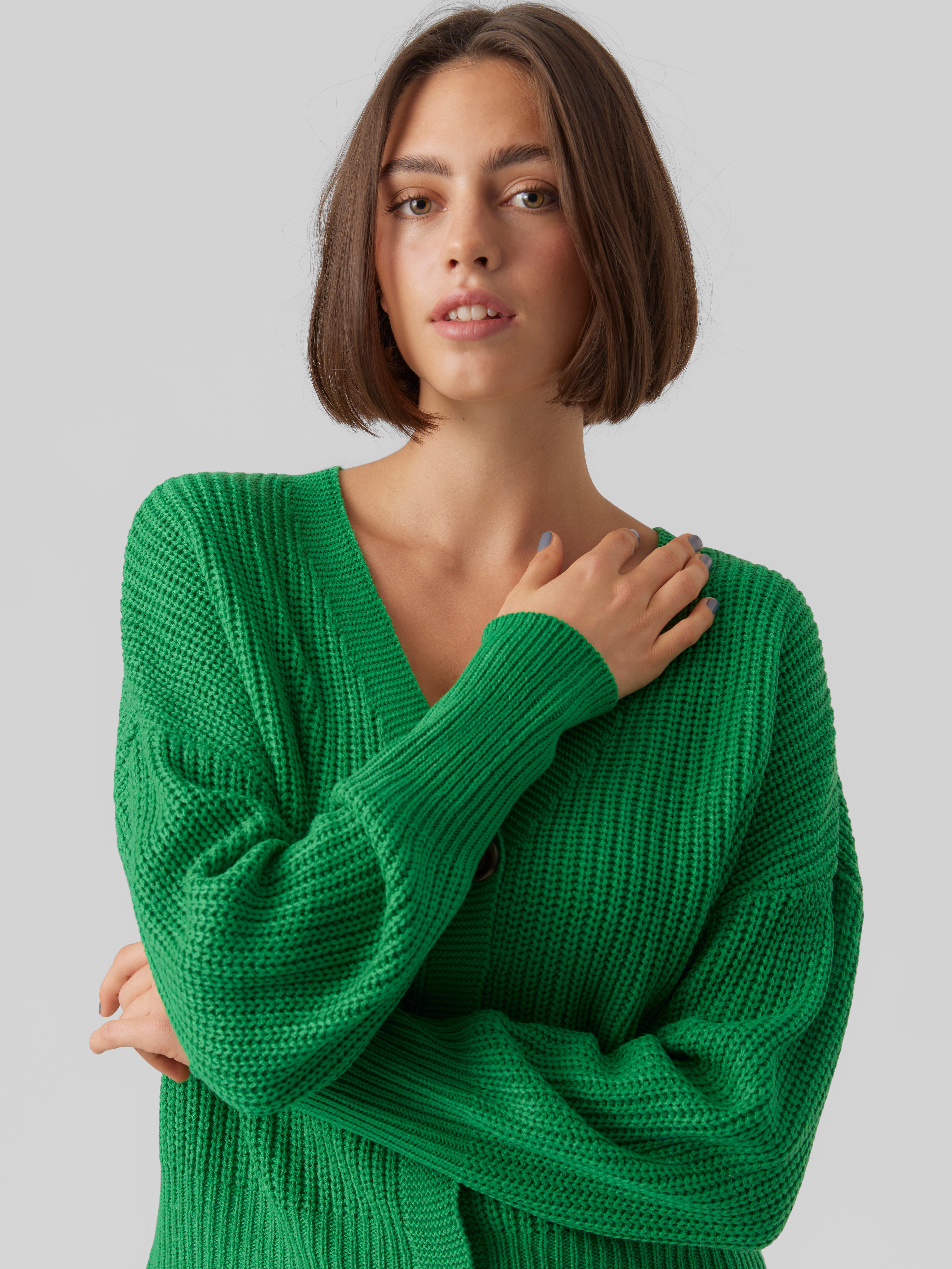 Knitted cardigan | Medium Green | Vero Moda®