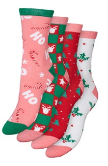 Vero Moda VMELF Socks -Hot Pink - 10274034